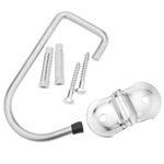 Gancho de pared multiusos de acero zincado de 130 mm - BK09600 - 02