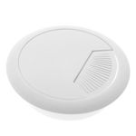 Lote de 20 pasacables redondo para encastrar en mesa de color blanco y diámetro 53 mm - KE09100 - 06