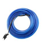 Cable electroluminiscente azul de 2.3mm en bobina 5m con pilas - NW00800 - 07