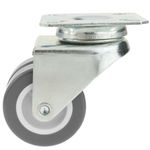Rueda doble pivotante industrial de PU y PVC sin freno 50 mm 4 pack - QS04100 - 09