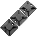 Pack de 100 bases negras autoadhesivas 20x20mm para bridas de 5mm - BR10200 - 06