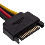 Cable alimentación SATA 15PM a SATA 15PM y MOLEX 4PM de 25cm - DL02700 - 05