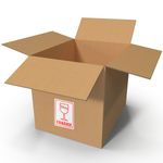 Rollo bobina de 500 etiquetas adhesivas para envíos de paquetes frágiles 79x108mm - SD01300 - 05