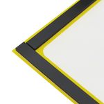 Marco magnético flexible amarillo A5 para letreros con imán - SY09700 - 09