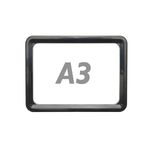 Marco para letreros y carteles A3 427x304mm negro para rotulación - SU03500 - 03
