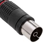 Conector coaxial TV-hembra negro - TT02800 - 03