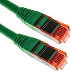 Cable de red ethernet Cat. 6a UTP de 0,25 m de color verde ultra flexible - LJ12000 - 04