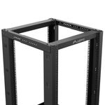 Armario Rack abierto fondo ajustable 19" 18U F600 800x600x1051mm desmontado DIY negro Lanberg - WL58600 - 06