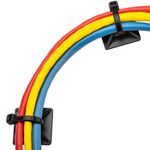 Pack de 100 bases negras autoadhesivas 25x25mm para bridas de 6.2mm - BR10400 - 09