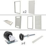 Armario rack 19" de pie 33U 600x800x1600mm blanco MobiRack de RackMatic - WR06200 - 09