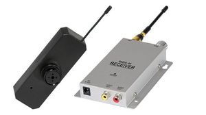 Cámara Wireless 2.4 GHz en botón de camisa con micrófono