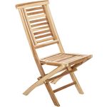 Silla plegable para jardín exterior de madera de teca certificada - S053100 - 01