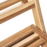 Silla plegable para jardín exterior de madera de teca certificada - S053100 - 10