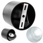 Foco LED de superficie Lámpara COB 9W 220VAC 6000K negra 85mm - NE05500 - 02