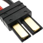 Cable TRAXXAS #1 macho a TAMIYA #1 macho de 8cm 14AWG Carga y fuente alimentación - KM05800 - 02