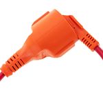 Prolongador de cable eléctrico schuko macho a hembra de 3 m rojo - CG01200 - 04