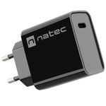 Cargador USB Natec Ribera 1X USB-C 20W negro NUC-2060 - NT36700 - 04