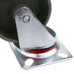 Rueda pivotante industrial de metal sin freno 75 mm - QR01200 - 08