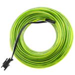 Cable electroluminiscente amarillo de 2.3mm en bobina 10m conectada a 220VAC - NW02200 - 01