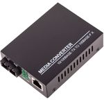 Conversor de fibra óptica 100 Mbps multimodo de SC a RJ45 a 2Km - UF00100 - 01