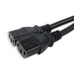 Cable de alimentación IEC-60320 2 C13 a 1 C20 de 20cm - FB08300 - 03