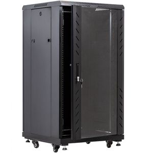 Armario rack 19" de pie 22U 800x800x1160mm negro MobiRack DIY desmontado