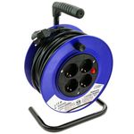 Enrollacables eléctrico de 4 schuko de 15 m - CH01300 - 01