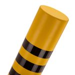 Pilona bolardo de acero con base clavada amarilla 110x1000mm - SQ00300 - 07