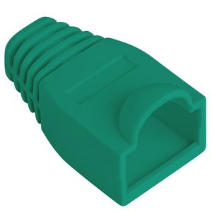 Cubierta de goma Lanberg para conector RJ45 de color verde Pack de 100uds
