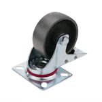 Ruedas pivotantes industriales de metal sin freno 75 mm 4 unidades - QR01600 - 05