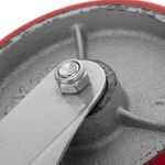 Ruedas pivotantes industriales de poliuretano y metal sin freno 125 mm 2 unidades - QR04600 - 06