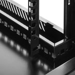 Armario rack mural 19'' pivotante 15U 600x550x770mm pared negro SOHORack GO montado - WK04500 - 08