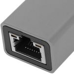Conversor de USB-C 3.0 a 3xUSB 3.0 y Ethernet RJ45 color gris - RA01000 - 03