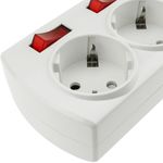Regleta de 4 enchufes schuko con interruptor individual sin cable - CA00700 - 05
