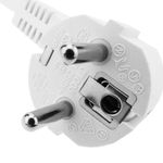 Cable de alimentación eléctrico H05VV-F 5m de enchufe schuko a bornes 3x1.50mm² blanco - FE03300 - 02
