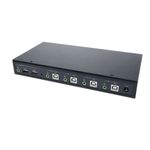 Conmutador KM USB teclado ratón multipantalla de 4 puertos KM104 - KV01100 - 02