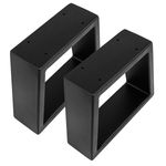 Pies rectangulares para mesita y banqueta. Patas en acero negro 250 x 80 x 200 mm 2-pack - IP02100 - 09