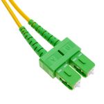 Cable de fibra óptica LC/UPC a SC/APC monomodo duplex 9/125 de 2 m - FK00300 - 02