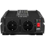 Inversor eléctrico onda modificada 12 VDC a 220 VAC de 1500W y USB - YD03500 - 03
