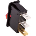 Interruptor basculante rojo luminoso SPST 3 pin - TG10300 - 04