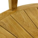 Taburete de baño esquinero con estante 45 x 50 x 45 cm de madera de teca certificada - KZ10300 - 05