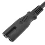 Cable de alimentación eléctrico IEC-60320 de 1.5m. Enchufe C7 hembra a bipolar macho - FB09100 - 07