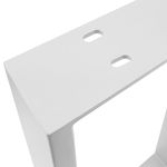 Pies rectangulares para mesita y banqueta. Patas en acero blanca 300 x 80 x 430 mm 2-pack - S035800 - 07