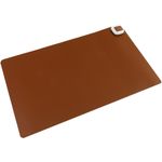 Alfombra y superficie térmica con calefacción para escritorio suelo y pies de 60 x 36 cm 65W marrón - HP00500 - 01