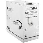 Bobina de cable de red ethernet Cat. 6 UTP de 100 m flexible de color gris - LM02300 - 02
