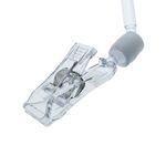 Soporte de cartel de metacrilato tipo pinza pequeña doble articulado 19,5 cm - SV06600 - 02