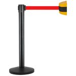 Fijación de pared negro amarillo con 5m de cinta retráctil roja - BB02800 - 03