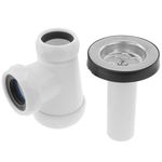Sifón botella extensible con válvula para lavabo-bidet 1"1/2 x 70 mm - KS20300 - 04