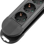 Regleta de enchufes 8 schuko con interruptor y protección sobretensiones de 3680 watios (1.5m cable) - CA00500 - 06