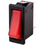 Interruptor basculante rojo luminoso SPST 3 pin - TG10300 - 06